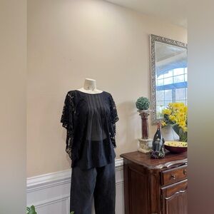 Joie  Black Lace Blouse